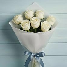 7 Белых роз Эдлесс Лав в Шипуново Букет 7 Белых роз Эдлесс Лав в Шипуново