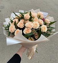 Букет Кремовые розы Латте в Шипуново