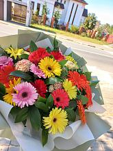 Букет цветов из:  Герберы #REPLACE_PRED# Шипуново