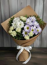 Букет цветов из:  Хризантемы и Розы в Шипуново