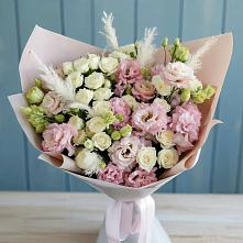 Букет цветов из:  Альстромерии и Розы #REPLACE_PRED# Шипуново